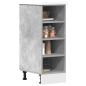 Preview: ARDEBO.de - Unterschrank Betongrau 30x44,5x81,5 cm Holzwerkstoff