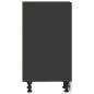 Preview: Unterschrank Schwarz 30x44,5x81,5 cm Holzwerkstoff