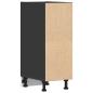 Preview: Unterschrank Schwarz 30x44,5x81,5 cm Holzwerkstoff