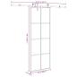 Preview: Schiebetür mit Beschlag 76x205 cm ESG-Glas & Aluminium