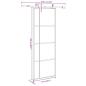 Preview: Schiebetür mit Beschlag 76x205 cm ESG-Glas & Aluminium