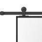 Preview: Schiebetür mit Beschlag 76x205 cm Hartglas & Aluminium