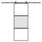 Preview: ARDEBO.de - Schiebetür mit Beschlag 76x205 cm Hartglas & Aluminium