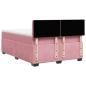 Preview: Boxspringbett mit Matratze Rosa 160x200 cm Samt