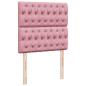 Preview: Boxspringbett mit Matratze Rosa 80x200 cm Samt