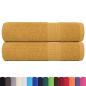 Preview: Handtücher 2 Stk. Golden 50x100 cm 360 g/m² 100% Baumwolle