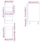 Preview: Unterschrank Altholz-Optik 30x44,5x81,5 cm Holzwerkstoff