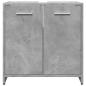 Preview: Waschbeckenunterschrank Betongrau 60x33x60 cm Holzwerkstoff
