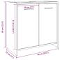 Preview: Waschbeckenunterschrank Betongrau 60x33x60 cm Holzwerkstoff