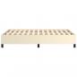 Preview: Bettgestell Creme 120x200 cm Kunstleder