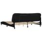 Preview: Bettgestell mit LED Schwarz 200x200 cm Stoff