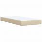 Preview: Boxspringbett mit Matratze Creme 80x200 cm Stoff