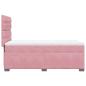 Preview: Boxspringbett mit Matratze Rosa 80x200 cm Samt