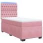 Preview: Boxspringbett mit Matratze Rosa 80x200 cm Samt