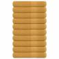 Preview: ARDEBO.de - Handtücher 10 Stk. Golden 100x200 cm 360 g/m² 100% Baumwolle
