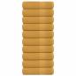 Preview: ARDEBO.de - Handtücher 10 Stk. Golden 50x100 cm 360 g/m² 100% Baumwolle