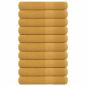 Preview: ARDEBO.de - Saunatücher 10 Stk. Golden 80x200 cm 360 g/m² 100% Baumwolle
