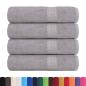 Preview: Duschtücher 4 Stk. Grau 70x140 cm 360 g/m² 100% Baumwolle