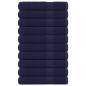 Preview: ARDEBO.de - Saunatücher 10 Stk. Marineblau 80x200cm 360 g/m² 100% Baumwolle