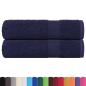 Preview: Duschtücher 2 Stk. Marineblau 70x140 cm 360 g/m² 100% Baumwolle
