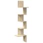 Preview: Wand-Eckregal Sonoma-Eiche 32x32x127,5 cm Holzwerkstoff