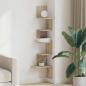 Preview: Wand-Eckregal Sonoma-Eiche 32x32x127,5 cm Holzwerkstoff