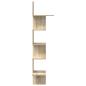 Preview: Wand-Eckregal Sonoma-Eiche 32x32x127,5 cm Holzwerkstoff