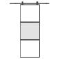 Preview: ARDEBO.de - Schiebetür mit Beschlag 76x205 cm Hartglas & Aluminium