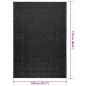Preview: Teppich ZIZUR Anthrazit 120x170cm Jute-Optik Indoor und Outdoor