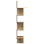 Preview: Wand-Eckregal Artisan-Eiche 32x32x127,5 cm Holzwerkstoff