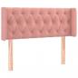 Preview: LED Kopfteil Rosa 103x16x78/88 cm Samt