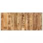 Preview: ARDEBO.de - Tischplatte 140x60x(2,5-2,7) cm Raues Mangoholz