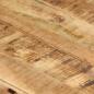 Preview: Tischplatte 140x60x(2,5-2,7) cm Raues Mangoholz