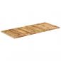 Preview: Tischplatte 140x60x(2,5-2,7) cm Raues Mangoholz
