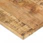 Preview: Tischplatte 140x60x(2,5-2,7) cm Raues Mangoholz
