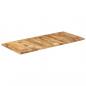 Preview: Tischplatte 140x60x(2,5-2,7) cm Raues Mangoholz