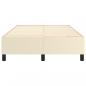 Preview: Bettgestell Creme 120x200 cm Kunstleder