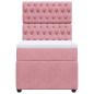 Preview: Boxspringbett mit Matratze Rosa 80x200 cm Samt