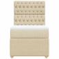 Preview: Boxspringbett mit Matratze Creme 80x200 cm Stoff