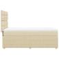 Preview: Boxspringbett mit Matratze Creme 80x200 cm Stoff