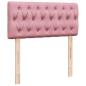 Preview: Boxspringbett mit Matratze Rosa 100x200 cm Samt