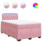 Preview: Boxspringbett mit Matratze Rosa 120x190 cm Samt