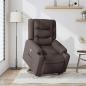 Preview: Relaxsessel mit Aufstehhilfe Dunkelbraun Stoff