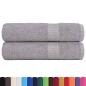Preview: Handtücher 2 Stk. Grau 50x100 cm 360 g/m² 100% Baumwolle