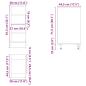 Preview: Unterschrank Artisan-Eiche 30x44,5x81,5 cm Holzwerkstoff