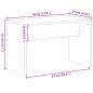 Preview: Schminkhocker Altholz-Optik 70x35x45 cm Holzwerkstoff