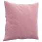 Preview: 3-Sitzer-Sofa mit Zierkissen Rosa 180 cm Samt