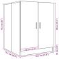 Preview: Waschmaschinenschrank Artisan-Eiche 70,5x71,5x91,5 cm
