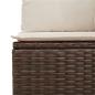 Preview: 11-tlg. Garten-Sofagarnitur mit Kissen Braun Poly Rattan