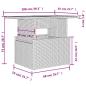 Preview: 11-tlg. Garten-Sofagarnitur mit Kissen Braun Poly Rattan